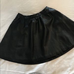 Faux Leather Skirt